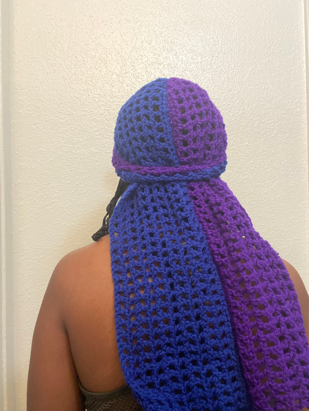 Crochet Two-Toned Mesh Durag