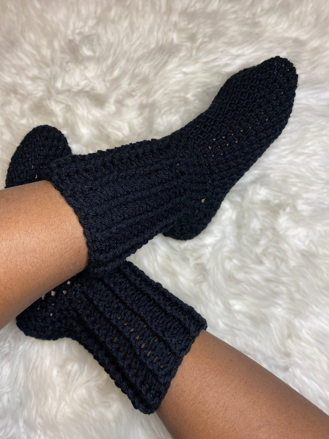 Crochet Crew Socks